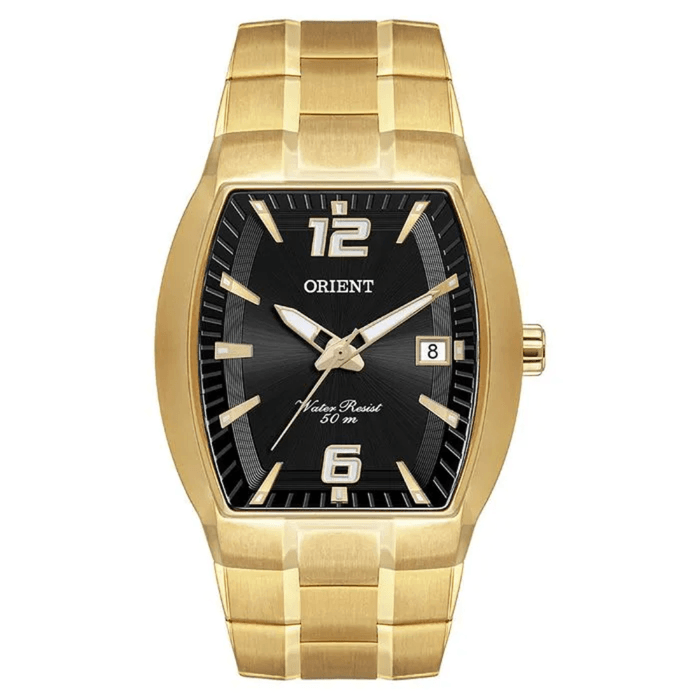 ウェア puraran Relógio ORIENT masculino dourado preto GGSS1017 P2KX - aconfianca