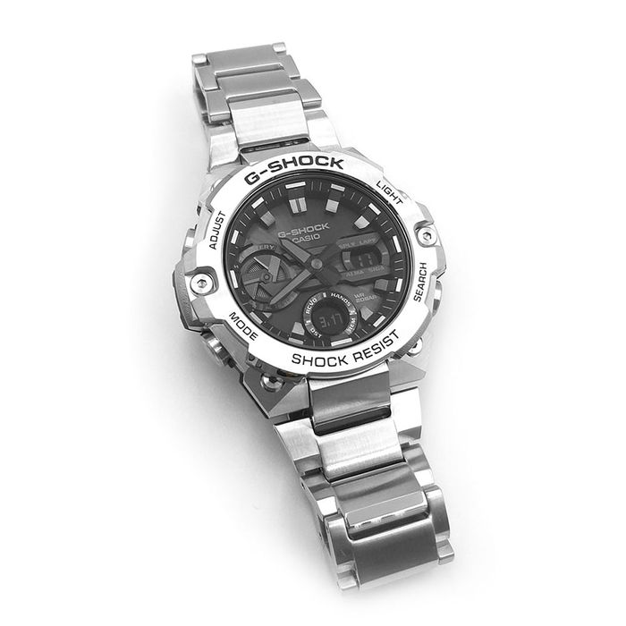 Relógio CASIO G-SHOCK G-Steel aço prateado GST-B400D-1ADR - aconfianca