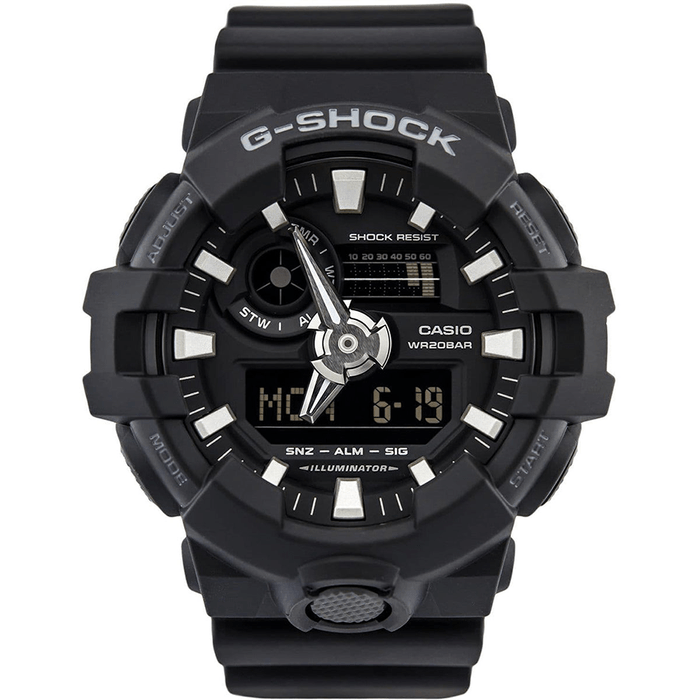 Relógio G-SHOCK masculino preto anadigi GA-700-1BDR - aconfianca