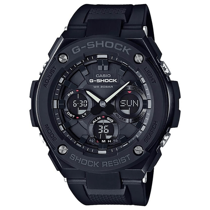 Relógio G-SHOCK masculino preto anadigi GST-S100G-1BDR - aconfianca