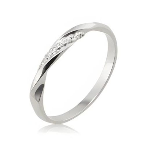 Aliança de Prata Abaulada Anatômica 2mm com Zircônia Mod44774